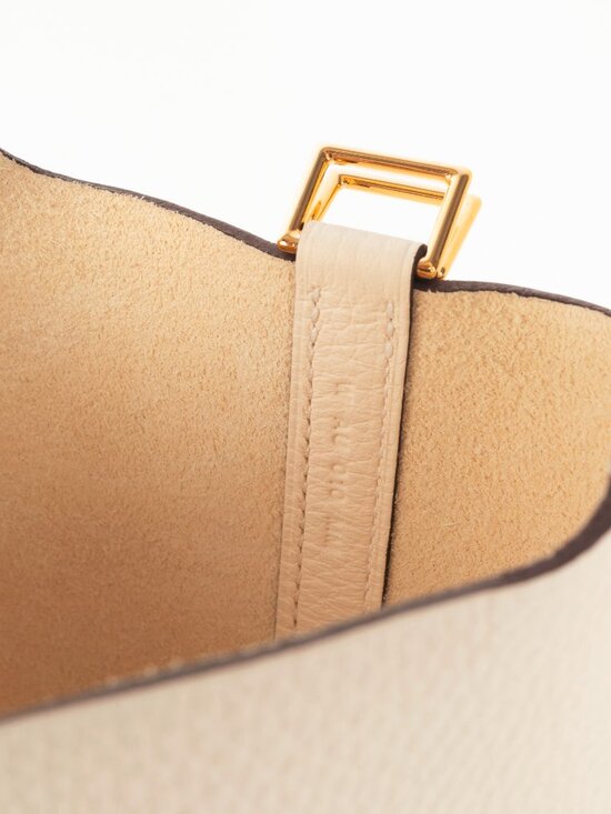 Hermes Picotin Lock 18 Beton Taurillon Clemence Leather Tote - Picture 12 of 13